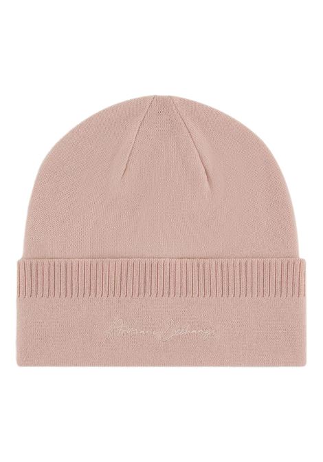 WOOL BLEND BEANIE HAT WITH EMBROIDERY ARMANI EXCHANGE | hats | 944669 4F30220570